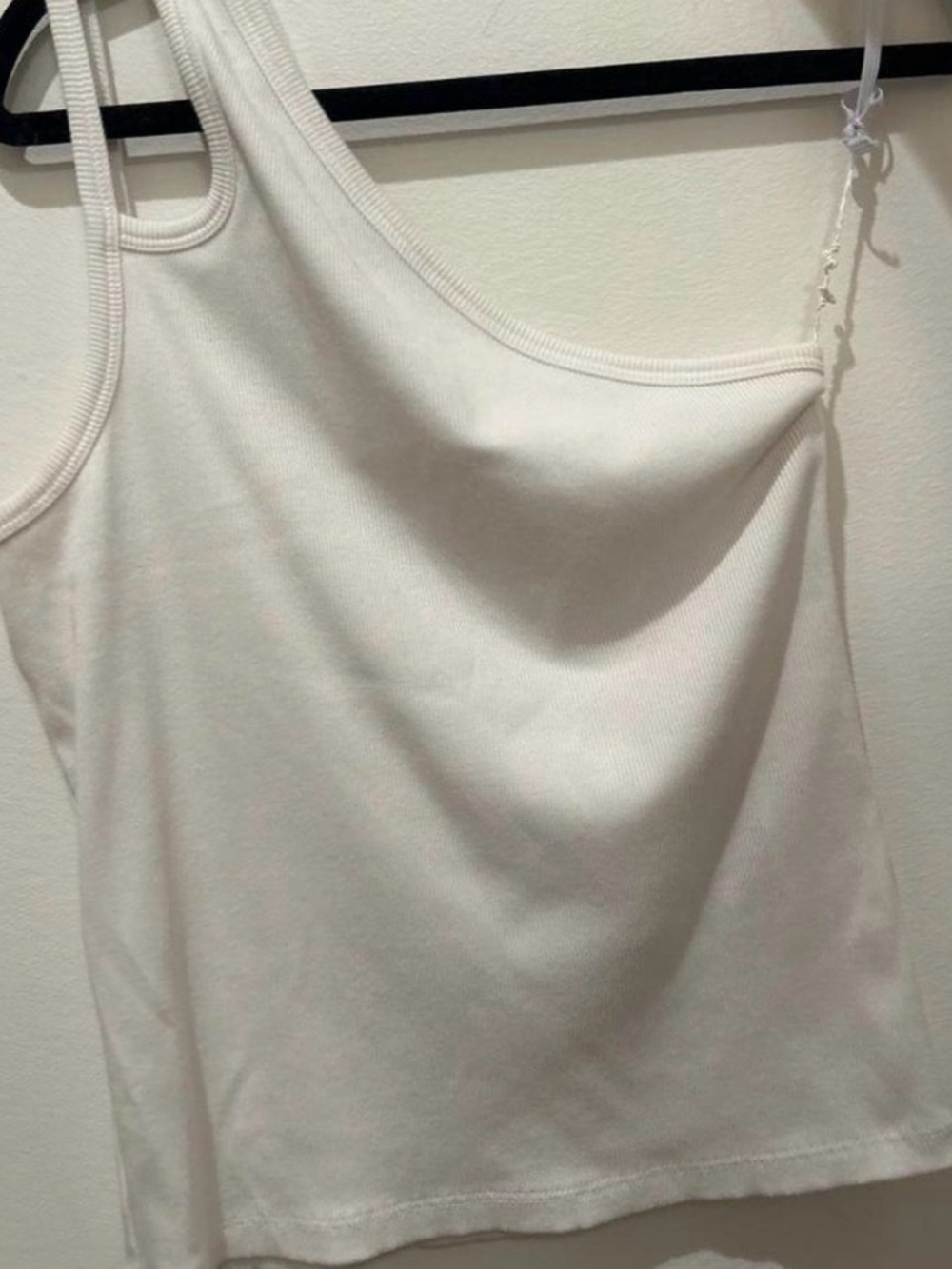Rails White Asymmetric One-Shoulder Camisole